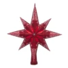 Christopher Radko Ruby Stellar Glass Christmas Tree Topper 1018609