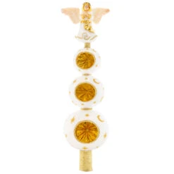 Christopher Radko Heavenly Finial Glass Christmas Tree Topper 1021264
