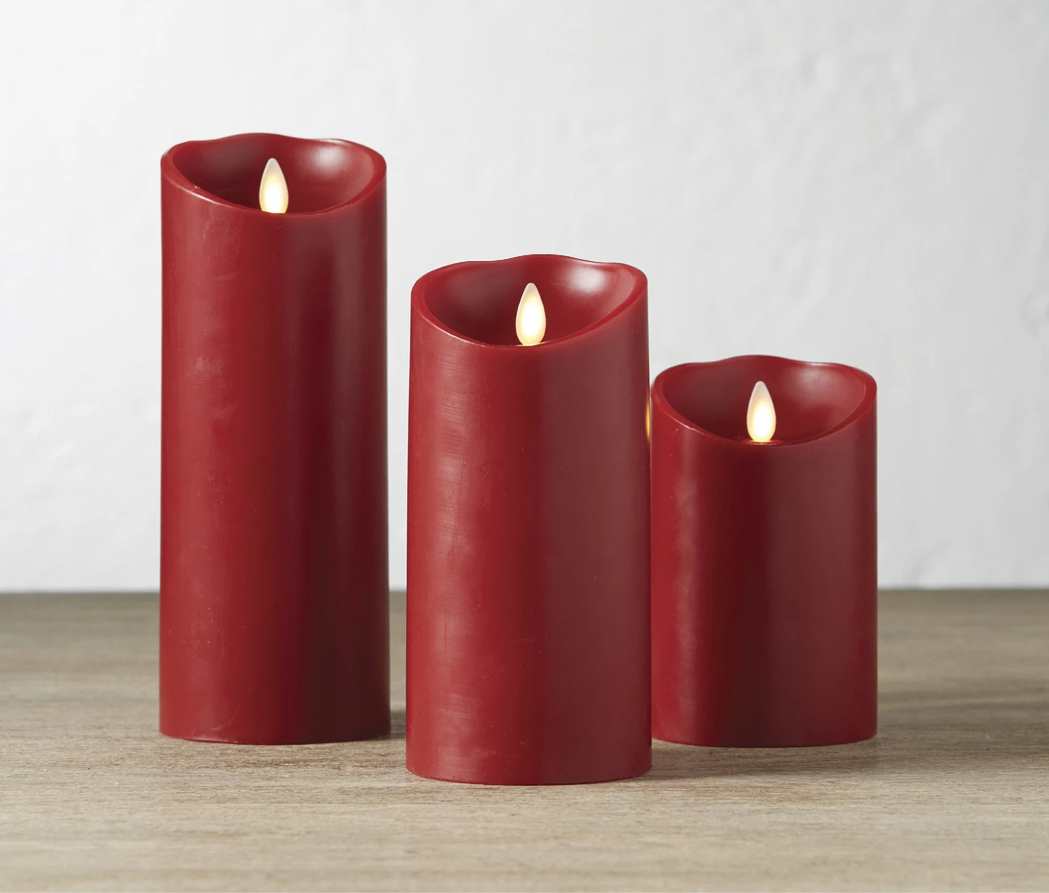 Liown 3.5" x 5", 7", or 9" Moving Flame Burgundy Red-Cinnamon Scented Pillar Battery Candle Liown 3.5" X 5", 7", Or 9" Moving Flame Burgundy Red-Cinnamon Scented Pillar Battery Candle -The Jolly Christmas Shop 14330 14416 17811 44537.1691594407
