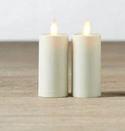 Liown 1.5" X 3" Set Of 2 Moving Flame Votive Battery Candle 17777