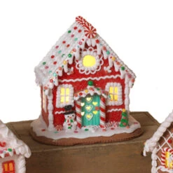 8.5" Battery Operated Lighted Clay Dough Gingerbread House 2659500 2 8.5" Battery Operated Lighted Clay Dough Gingerbread House 2659500 -The Jolly Christmas Shop 2659500b 08174.1651612545