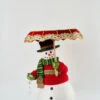 Katherine's Collection All The Trimmings Snowman With Serving Tray Umbrella 28-228569