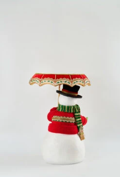 Katherine's Collection All The Trimmings Snowman With Serving Tray Umbrella 28-228569 -The Jolly Christmas Shop 28 228569 4 77394.1643831033