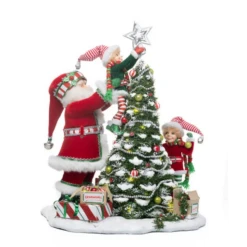 Katherine's Collection 17.75" Peppermint Palace Elves DecoratingChristmas Tree Figure 28-328816