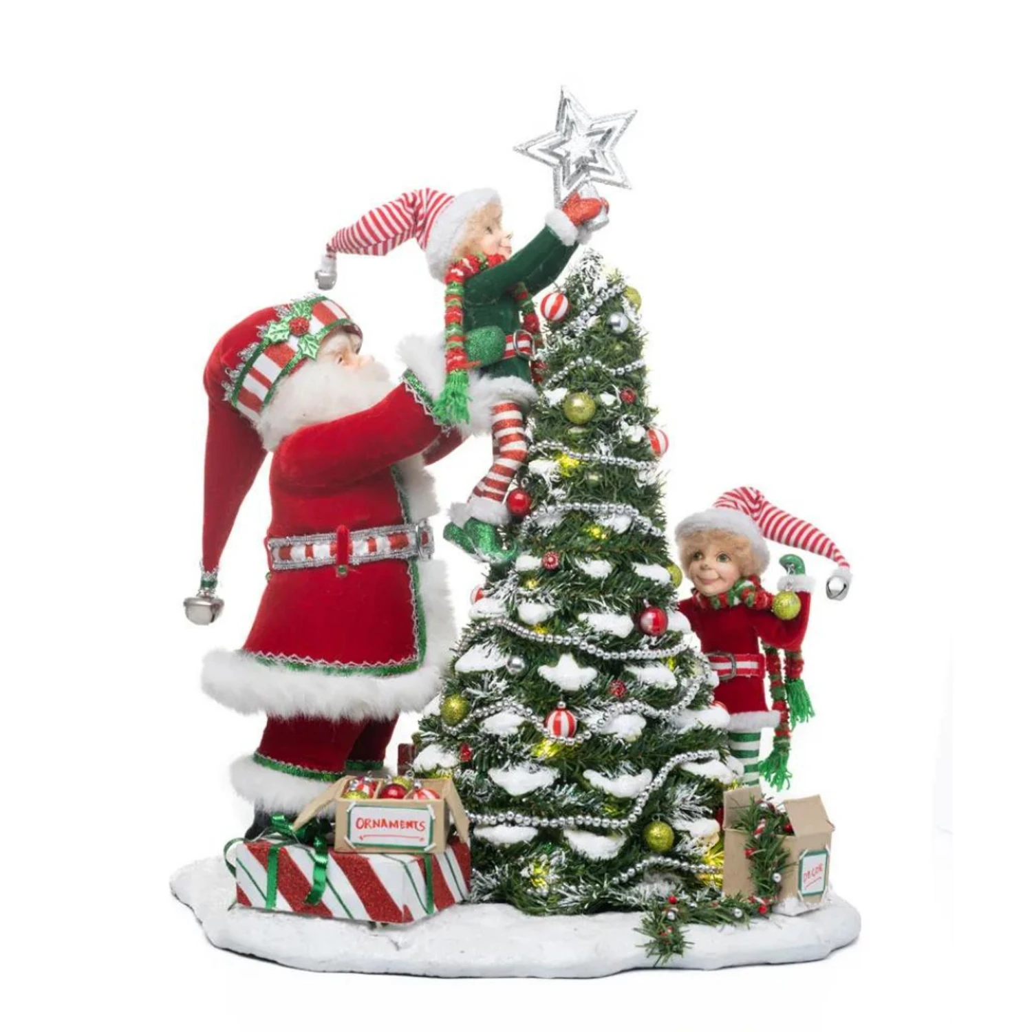 Katherine's Collection 17.75" Peppermint Palace Elves DecoratingChristmas Tree Figure 28-328816 Katherine's Collection 17.75" Peppermint Palace Elves DecoratingChristmas Tree Figure 28-328816 -The Jolly Christmas Shop 28 328816 1 38926.1680726836