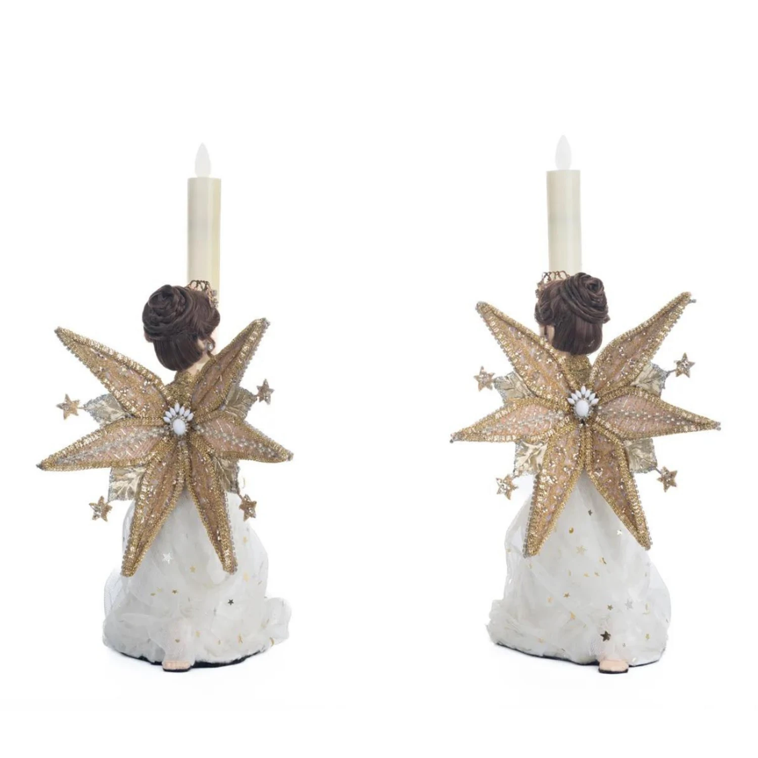 Katherine's Collection 9.5" Celestial Angel Candle Holders Set of 2 28-328836 Katherine's Collection 9.5" Celestial Angel Candle Holders Set Of 2 28-328836 -The Jolly Christmas Shop 28 328836 3 53566.1679496202