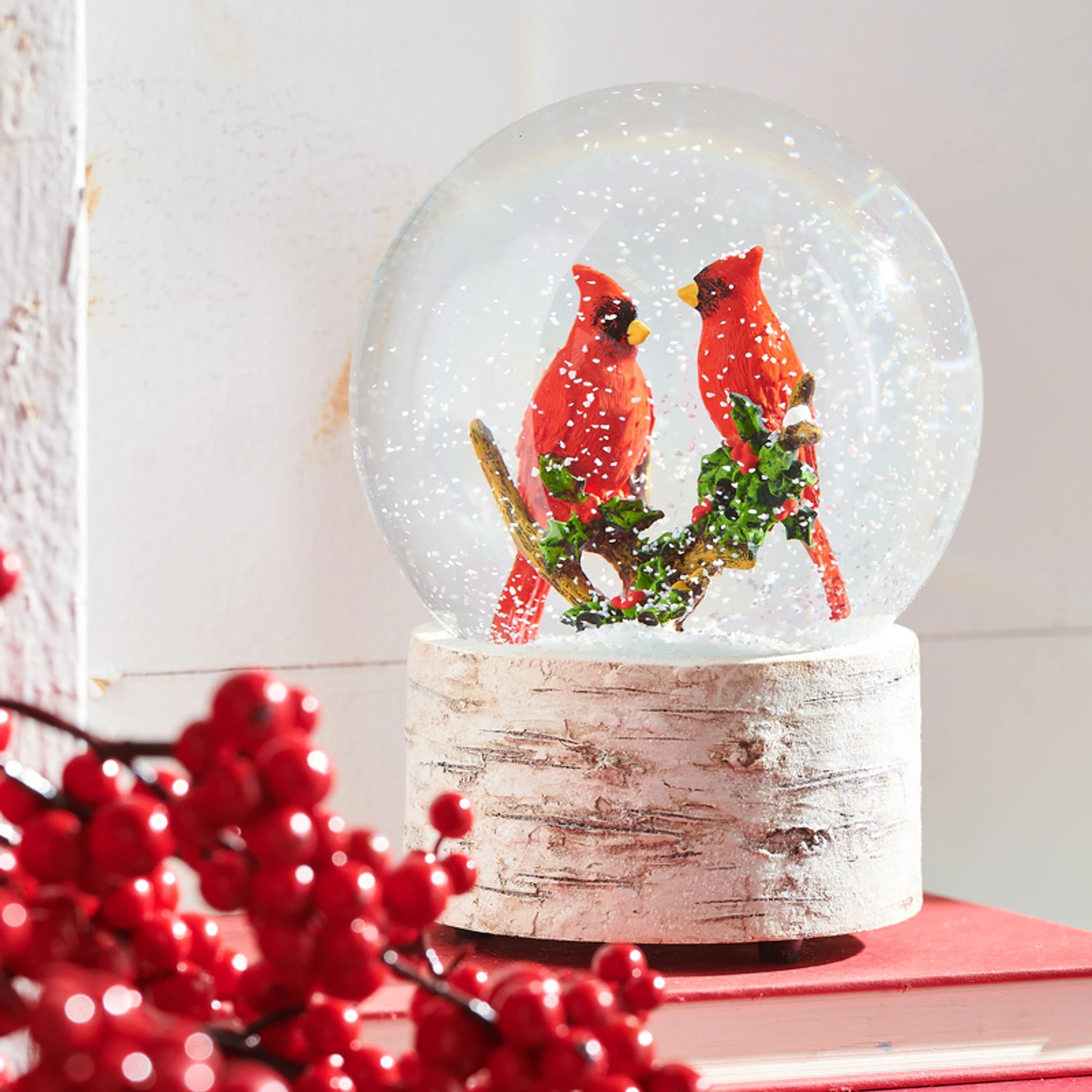 Raz 6.5" Cardinal Musical Christmas Snow Globe 3940512 Raz 6.5" Cardinal Musical Christmas Snow Globe 3940512 -The Jolly Christmas Shop 3940512 a 21530.1647545697