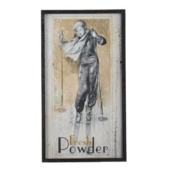 Raz 28" Vintage Ski Framed Wooden Christmas Wall Art 4144581 -The Jolly Christmas Shop 4144581 b 49229.1647458136