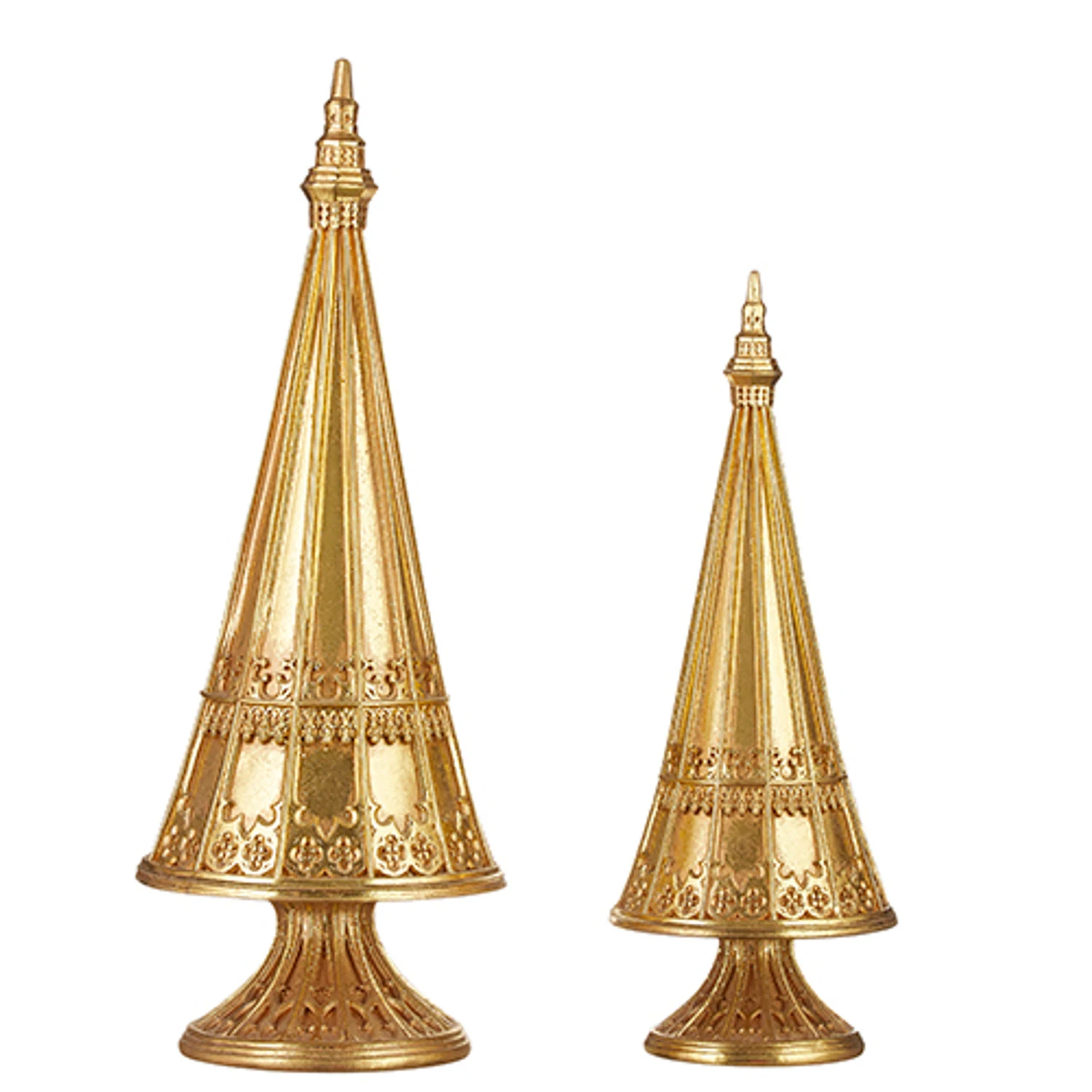 Raz Set of 2 Gold Leaf Christmas Tree Decoration 4210224 Raz Set Of 2 Gold Leaf Christmas Tree Decoration 4210224 -The Jolly Christmas Shop 4210224 1 31610.1656603997