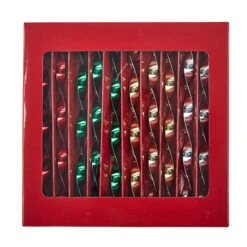 Raz 8" Box Of Vintage Diamond Multi Color Icicle Christmas Ornaments 4216403