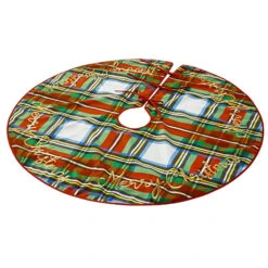 Raz 54" Plaid Christmas Tree Skirt 4221318