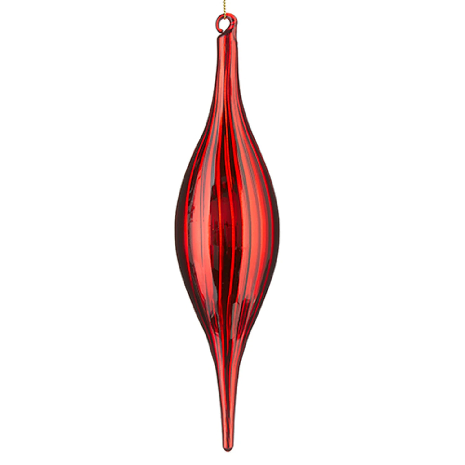 Raz 9.5" Red Drop Glass Christmas Ornament 4224637 Raz 9.5" Red Drop Glass Christmas Ornament 4224637 -The Jolly Christmas Shop 4224637 1 57116.1649867980