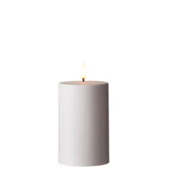 Uyuni 3" X 5" Or 7"Flat Top Moving Flame White Outdoor Pillar Battery Candle -The Jolly Christmas Shop 4234505 45778.1686836809