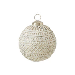Raz 4" Whitewashed Mercury Glass Ball Christmas Ornament 4238333 -The Jolly Christmas Shop 4238333A 10984.1680725802