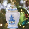 Raz 5.25" Ginger Jar Glass Christmas Ornament 4252868