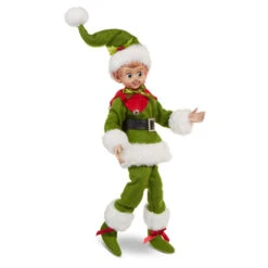 Raz 16" Vintage Red Or Green Posable Christmas Elf 4302468 -The Jolly Christmas Shop 4302468a 71038.1681325502