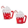 Raz 4.25" Hot Cocoa With Marshmallows Christmas Ornament Set Of 2 4314112