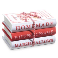 Raz 8" Hot Cocoa Faux Book Stack Christmas Decoration 4316112