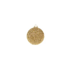 Raz 4" Gold Beaded Glass Christmas Ornament 4322807 -The Jolly Christmas Shop 4322807a 66047.1684180257