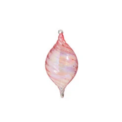 Raz 5" Pink Blown Glass Christmas Ornament 4324512 -The Jolly Christmas Shop 4324512b 31176.1684780571