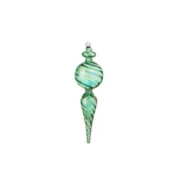 Raz 9" Green Blown Finial Glass Christmas Ornament 4324515 3 Raz 9" Green Blown Finial Glass Christmas Ornament 4324515 -The Jolly Christmas Shop 4324515b 06839.1684786442