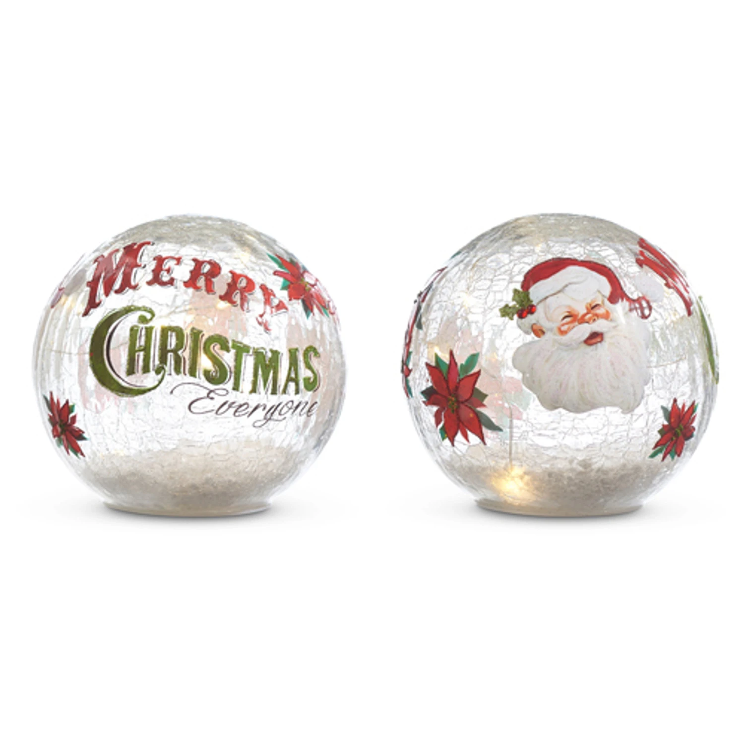 Raz 6" Vintage Inspired Merry Christmas Lighted Crackle Ball Glass Christmas Decoration 4324624 Raz 6" Vintage Inspired Merry Christmas Lighted Crackle Ball Glass Christmas Decoration 4324624 -The Jolly Christmas Shop 4324624 03744.1690995395