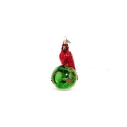 Raz Eric Cortina 5" Elegant Cardinal Glass Christmas Ornament 4353115 -The Jolly Christmas Shop 4353115a 58595.1689692996
