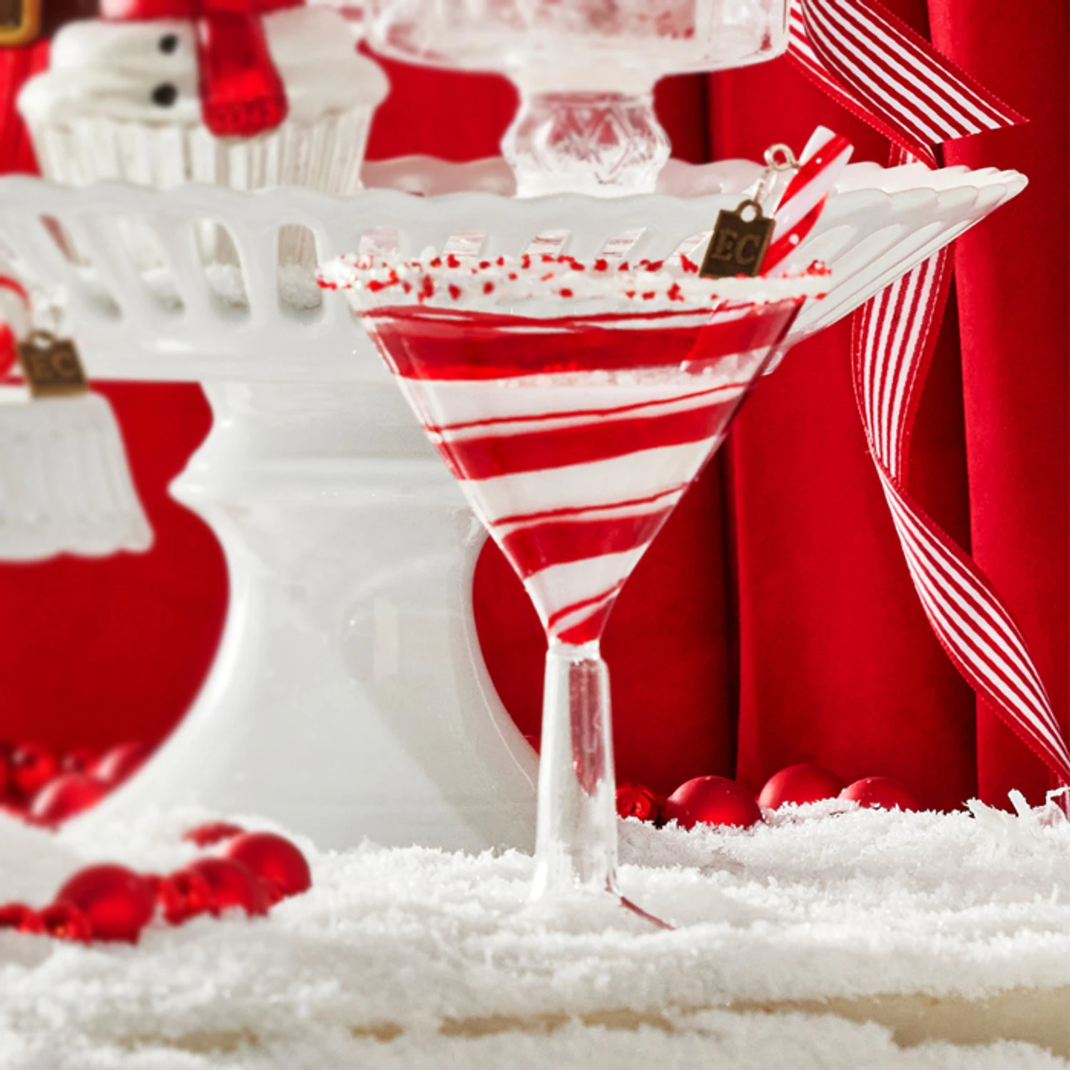 Raz Eric Cortina 6" Peppermint Cocktail Glass Christmas Ornament 4353119 Raz Eric Cortina 6" Peppermint Cocktail Glass Christmas Ornament 4353119 -The Jolly Christmas Shop 4353119 06213.1685554249