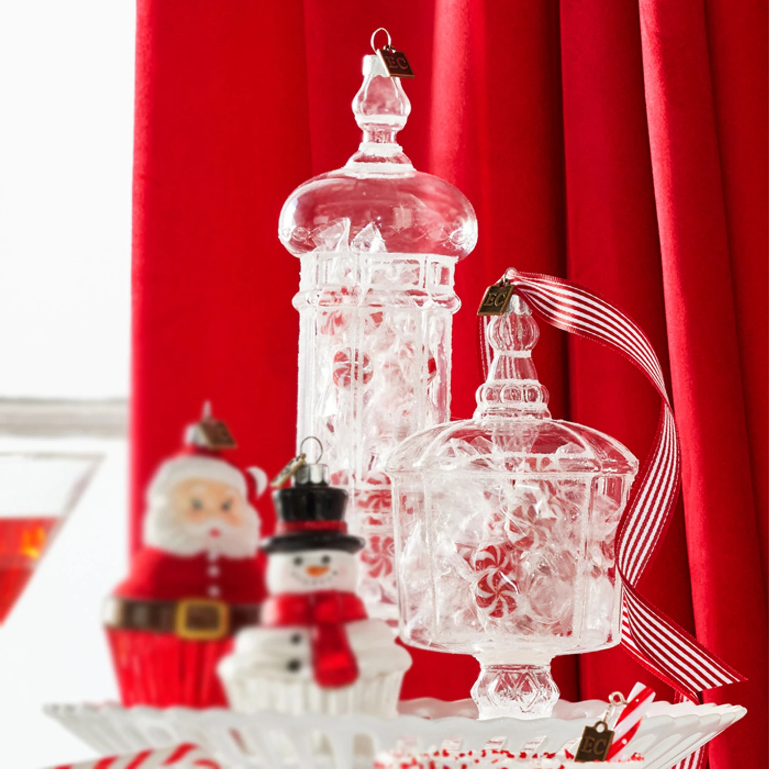 Raz Eric Cortina Small or Large Christmas Candy Jar Glass Ornament Raz Eric Cortina Small Or Large Christmas Candy Jar Glass Ornament -The Jolly Christmas Shop 4353150 4353151 14918.1685626396