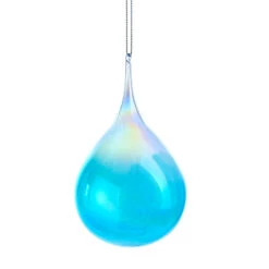 Kurt Adler 5" Blue Drop Glass Christmas Ornament D3554 -The Jolly Christmas Shop D3554b 78442.1653324570