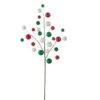 Raz 31" Red, Green, And White Ball Christmas Tree Spray F4202329