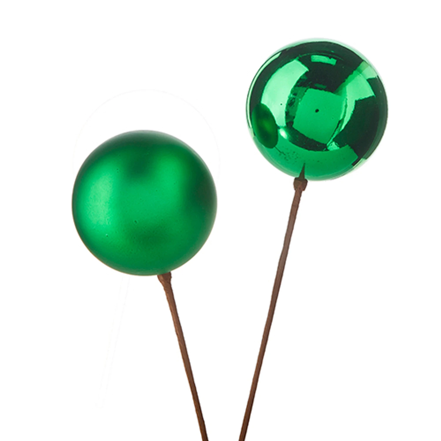 Raz 12" Set of 2 Red, Gold, Silver or Green Ball Ornament Christmas Tree Pick Raz 12" Set Of 2 Red, Gold, Silver Or Green Ball Ornament Christmas Tree Pick -The Jolly Christmas Shop F4202558 86730.1650483954