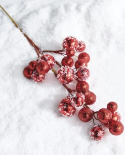 Raz 27" Red Iced Ball Christmas Tree Spray F4206873