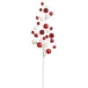 Raz 31" Red And White Ball Christmas Spray F4302305
