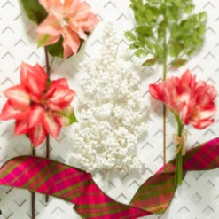 Raz 32" White Glittered Berry Cluster Christmas Tree Spray F4302392