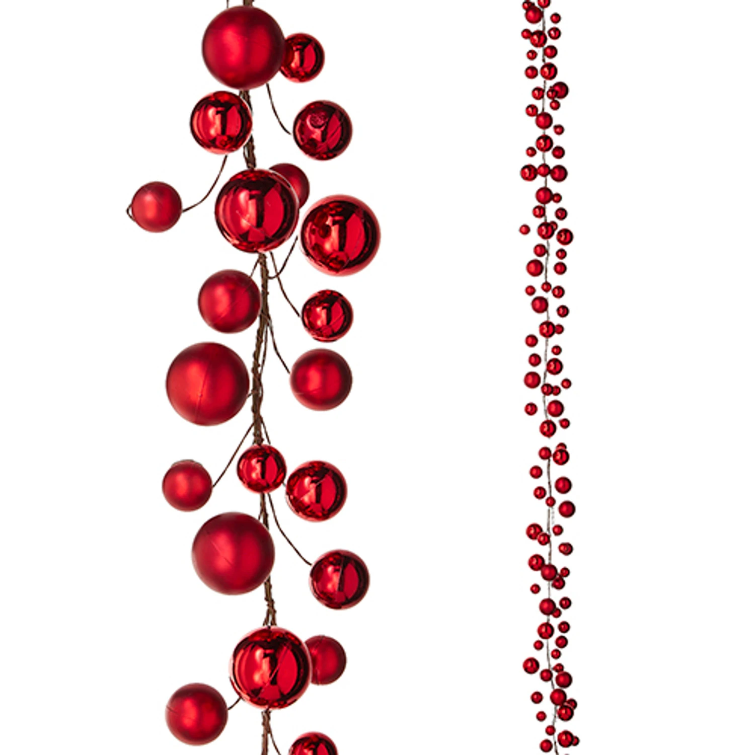 Raz 6' Red Ball Christmas Garland G4202281 Raz 6' Red Ball Christmas Garland G4202281 -The Jolly Christmas Shop G4202281 59686.1650987860