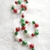 Raz 6' Red, Green, And White Ball Ornament Christmas Garland G4206802