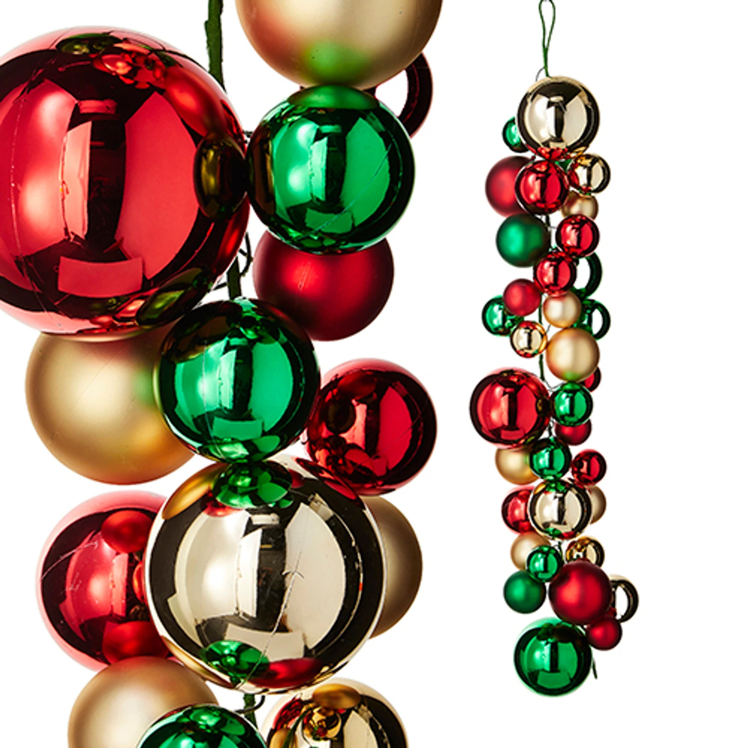 Raz 4' Red, Green, and Gold Ball Ornament Christmas Garland G4232726 Raz 4' Red, Green, And Gold Ball Ornament Christmas Garland G4232726 -The Jolly Christmas Shop G4232726 68483.1651073129