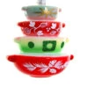 Cody Foster 4.5" Holiday Vintage Bakeware Pyrex Glass Christmas Ornament GO-6553
