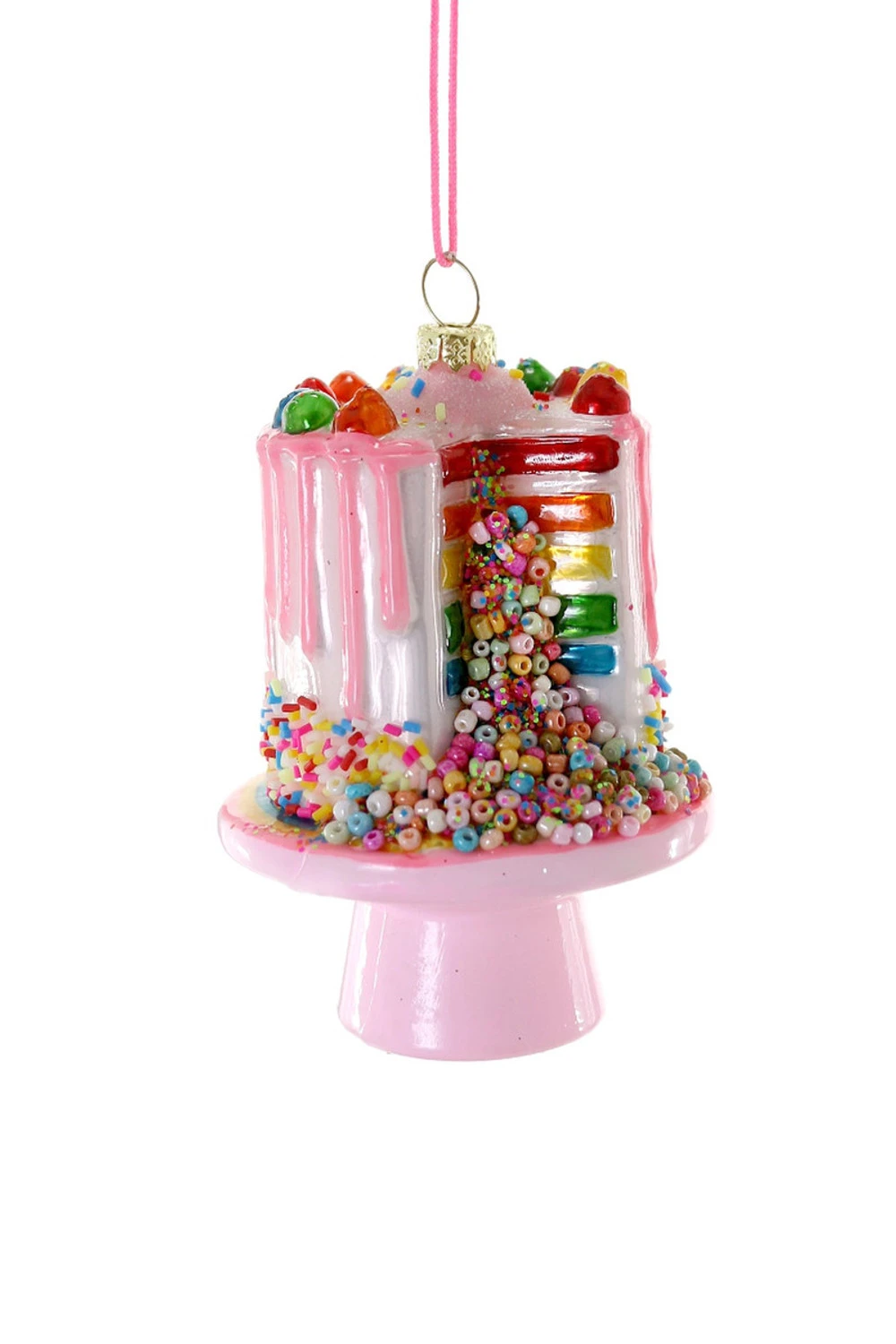 Cody Foster 4.25" Confetti Cake Glass Christmas Ornament GO-8139 Cody Foster 4.25" Confetti Cake Glass Christmas Ornament GO-8139 -The Jolly Christmas Shop GO 8139 1 07607.1692037628