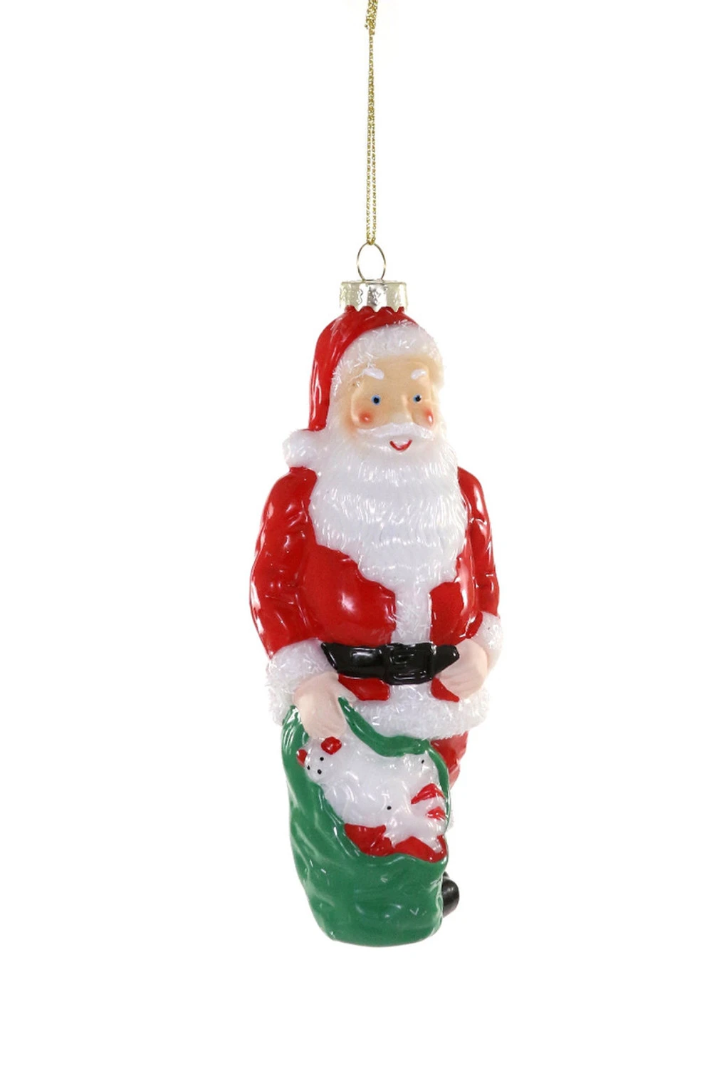 Cody Foster 6.25" Santa Blow Mold Glass Christmas Ornament GO-8880 Cody Foster 6.25" Santa Blow Mold Glass Christmas Ornament GO-8880 -The Jolly Christmas Shop GO 8880 1 94353.1692318035