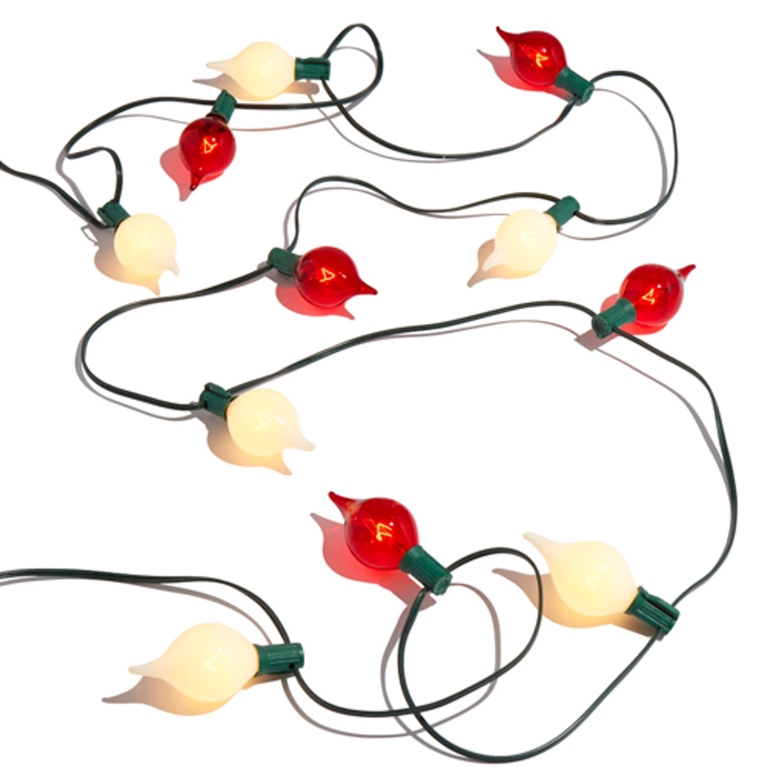 Raz 14' Connectable Shiny Kismet String Lights with Red and White Lights on a Green Wire L4237025 Raz 14' Connectable Shiny Kismet String Lights With Red And White Lights On A Green Wire L4237025 -The Jolly Christmas Shop L4237025 14693.1688071287