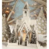 Bethany Lowe Large Ivory Church Christmas Home Decor LG1776