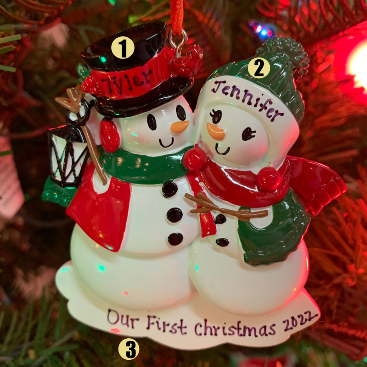 Snowman Family of 2 Personalized Christmas Ornament OR2255-2 Snowman Family Of 2 Personalized Christmas Ornament OR2255-2 -The Jolly Christmas Shop OR2255 2 EDIT 87431.1664993208