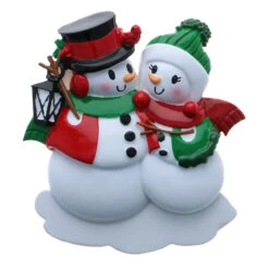 Snowman Family Of 2 Personalized Christmas Ornament OR2255-2 2 Snowman Family Of 2 Personalized Christmas Ornament OR2255-2 -The Jolly Christmas Shop OR2255 2 56511.1654009406