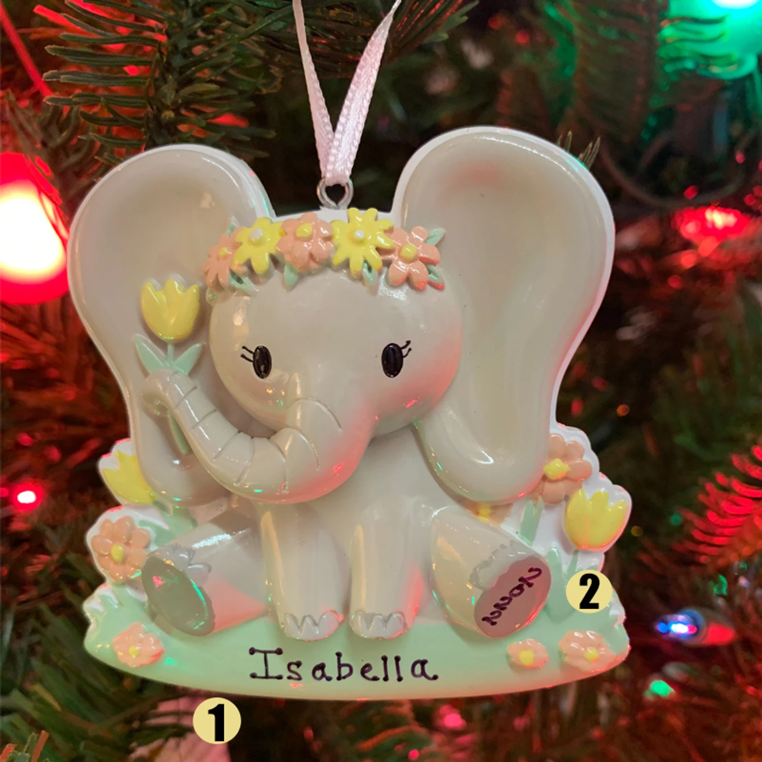 Girl Baby Elephant Personalized Christmas Ornament OR2361-F Girl Baby Elephant Personalized Christmas Ornament OR2361-F -The Jolly Christmas Shop OR2361 F EDIT 63394.1666042189