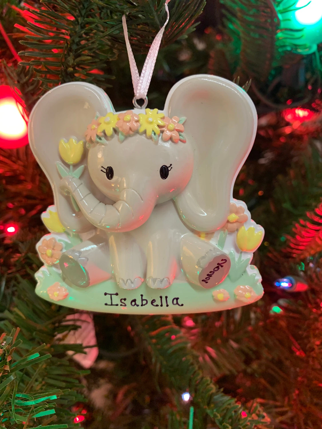 Girl Baby Elephant Personalized Christmas Ornament OR2361-F Girl Baby Elephant Personalized Christmas Ornament OR2361-F -The Jolly Christmas Shop OR2361 F 44649.1665071369