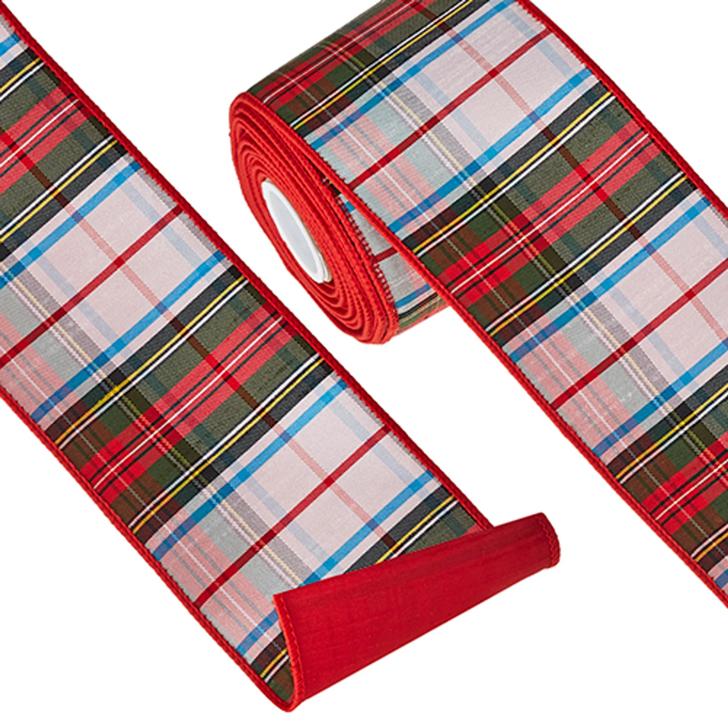 Raz 4" Plaid Wired Christmas Ribbon R4227731 Raz 4" Plaid Wired Christmas Ribbon R4227731 -The Jolly Christmas Shop R4227731 10095.1651160783