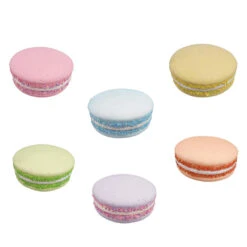 December Diamonds 7" Macaron Set Of 6 Christmas Decorations