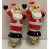 Christopher Radko Shiny Brite Holiday Splendor Santa Bubble Light Candolier Pair Of REPLACEMENT SANTAS